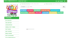 Desktop Screenshot of partysurprise.co.za